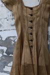 Mutedance 24 Spring/Summer Shell Sleeve Waist Short Dress MD-MD24SS17-KHAKI PM138